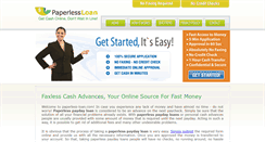 Desktop Screenshot of paperless-loan.com