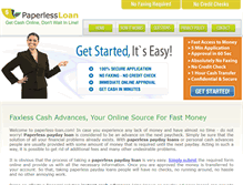 Tablet Screenshot of paperless-loan.com